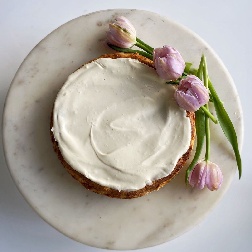 Israel Cheese Cake with Lemon Curd Topping